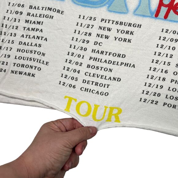 Travis Scott 2018 Astroworld Tour No Bystanders Cropped Tee T-Shirt White Small - Picture 5 of 7